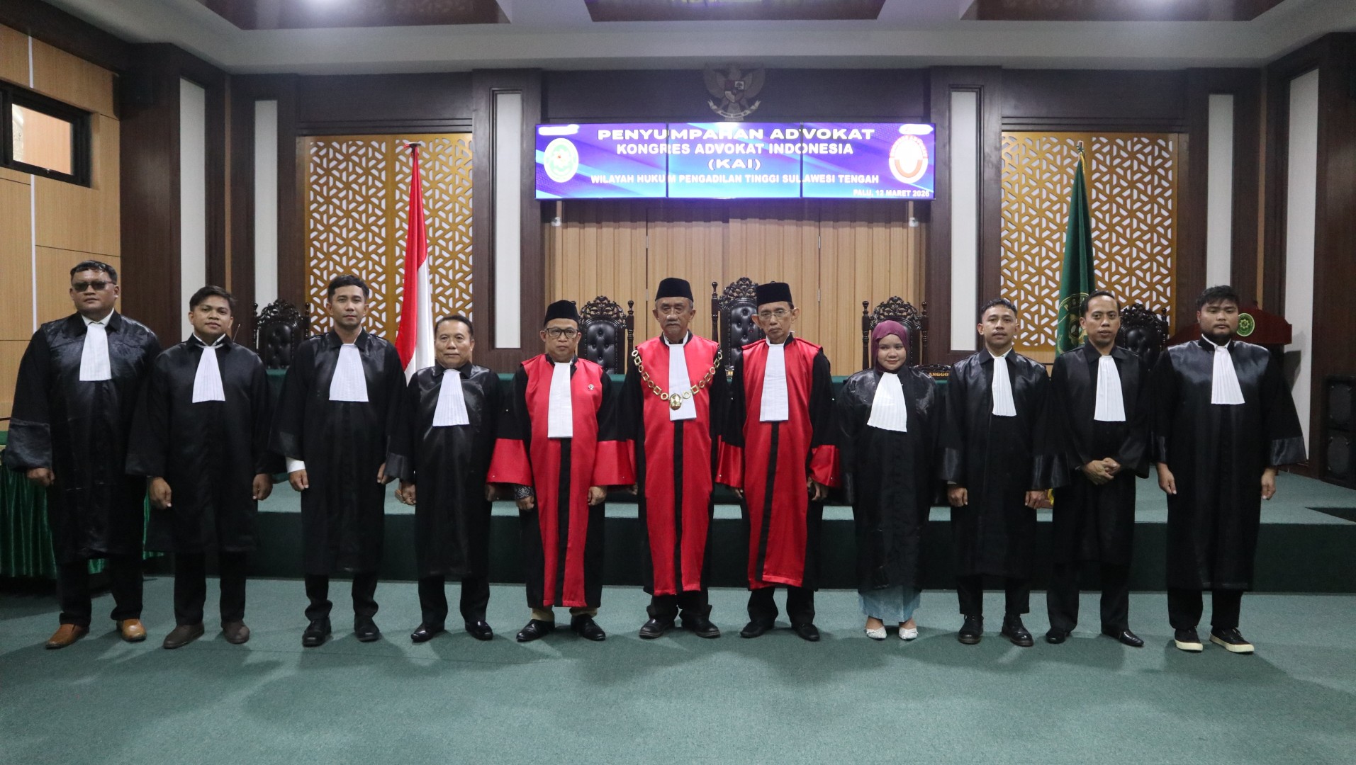Penyumpahan Advokat Kongres Advokat Indonesia (KAI) Di Wilayah Hukum Pengadilan Tinggi Sulawesi Tengah...
