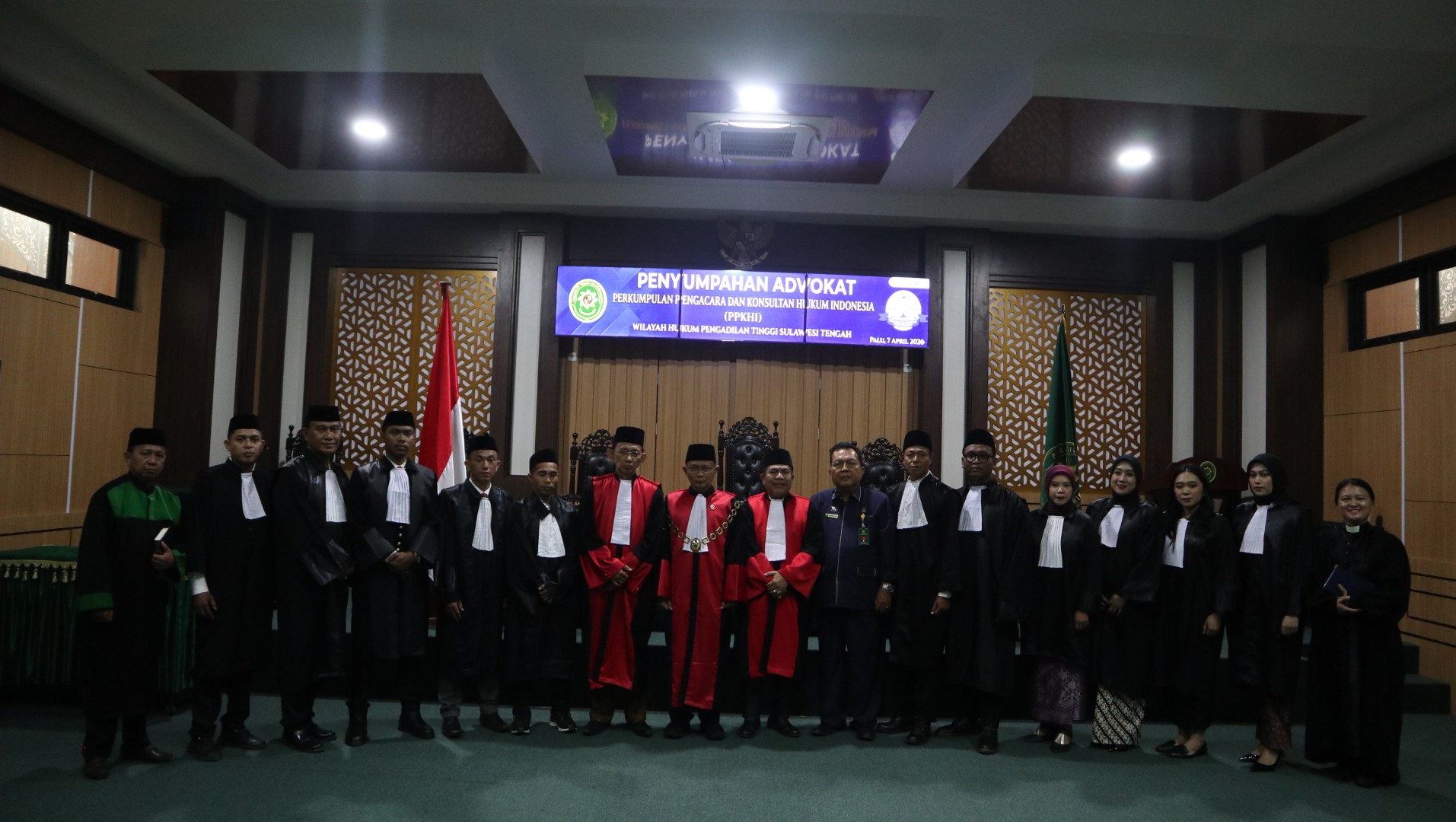 Penyumpahan Advokat Perkumpulan Pengacara Dan Konsultan Hukum Indonesia (PPKHI) Wilayah Hukum PT Sulteng...
